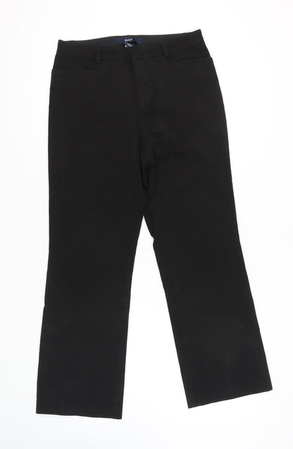 Womens UK Size 10 Gap  Bootcut Black Trousers