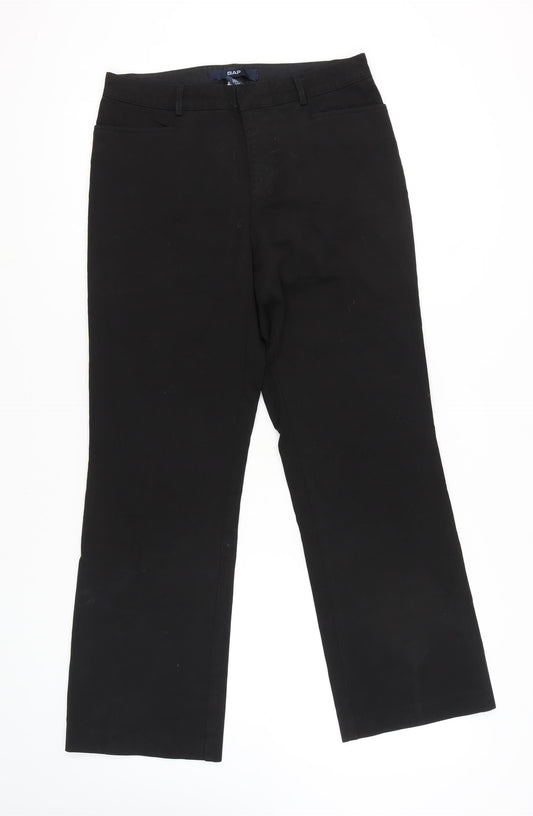 Womens UK Size 10 Gap  Bootcut Black Trousers