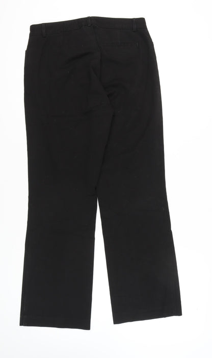 Womens UK Size 10 Gap  Bootcut Black Trousers