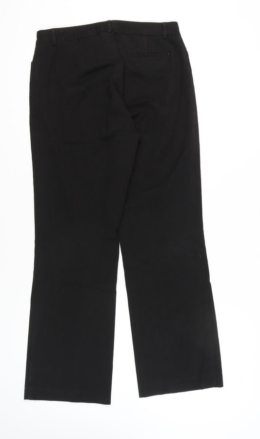 Womens UK Size 10 Gap  Bootcut Black Trousers