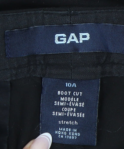 Womens UK Size 10 Gap  Bootcut Black Trousers
