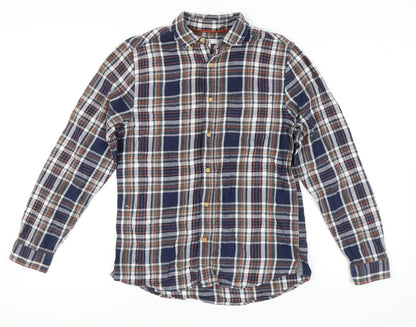 M&Co Men's Multicoloured Plaid Shirt Small
