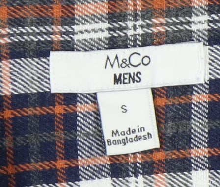 M&Co Men's Multicoloured Plaid Shirt Small