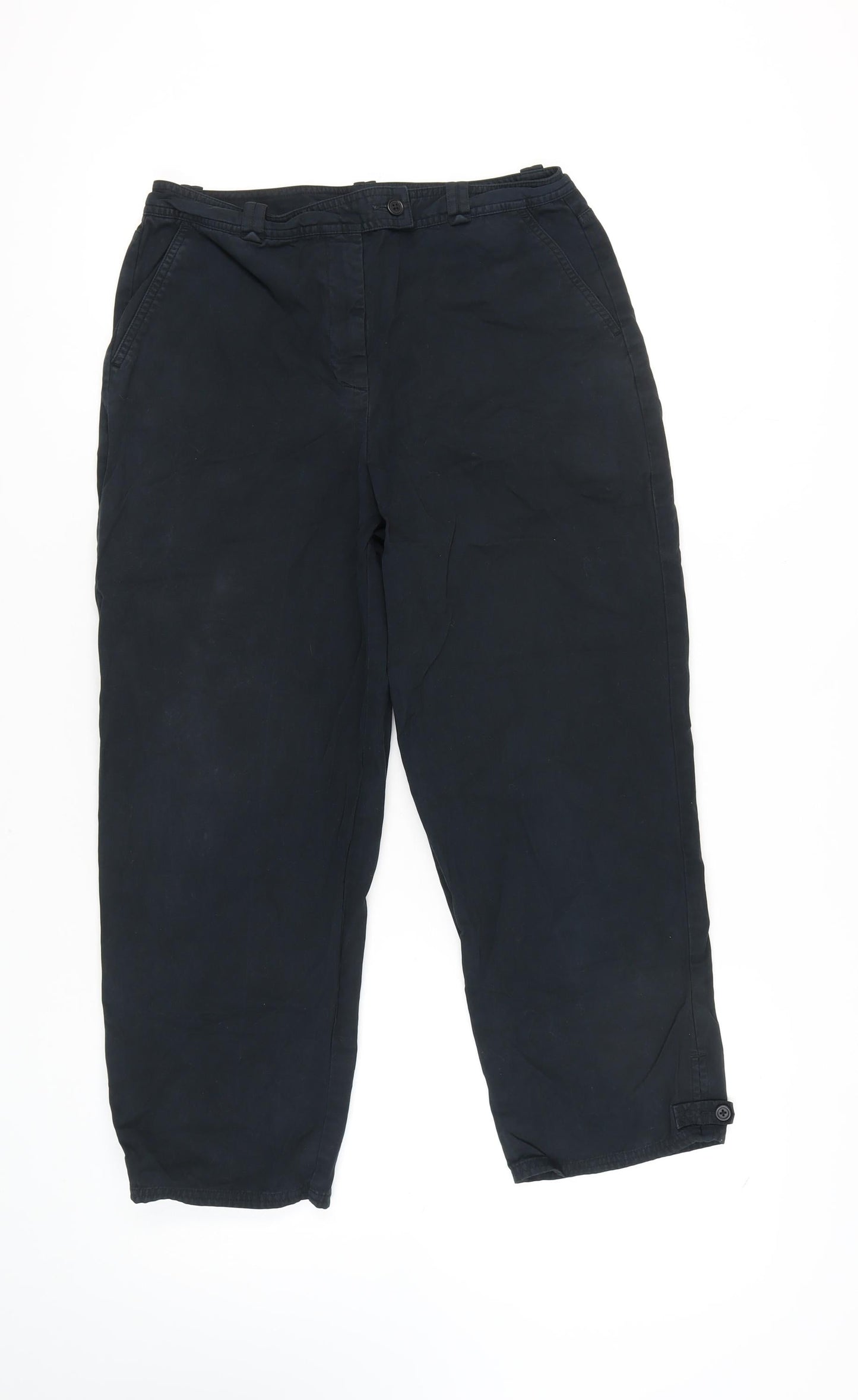 Womens UK Size 10 Talbots Regular Fit  Black Trousers
