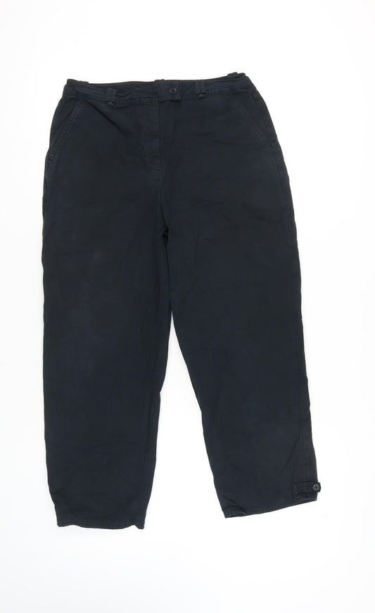 Womens UK Size 10 Talbots Regular Fit  Black Trousers