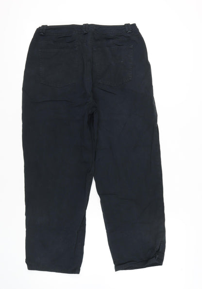 Womens UK Size 10 Talbots Regular Fit  Black Trousers