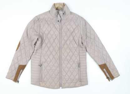 Søs Jensen Women's Beige Quilted Jacket L
