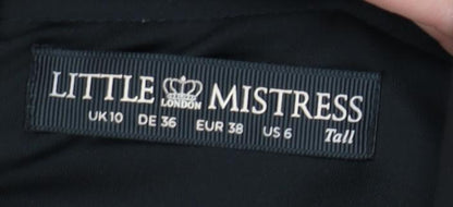 Little Mistress Black Women's Size 10 Lace Accents Dress