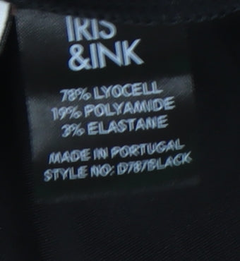 Iris & Ink Women’s Black Dress UK 12 Long Sleeve