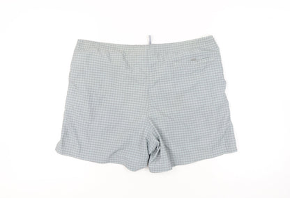 Patrick Men's Grey Check Swim Shorts L