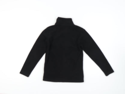 Gelert Boys' Black Fleece Jacket, Size 9-10, Full Zip Casual