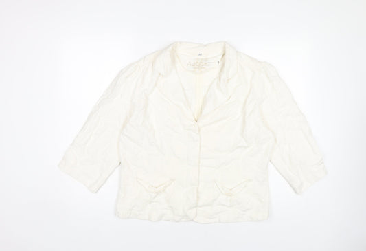 Womens UK Size 18 Evie White Basic Jacket