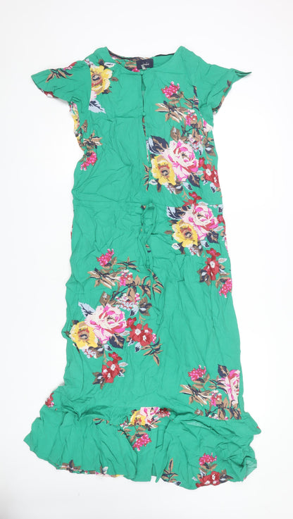 Joules Women’s Green Floral Dress Size 6