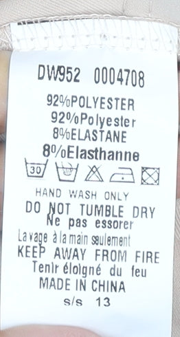 AX Paris Women's Beige Sleeveless Dress, Size 12