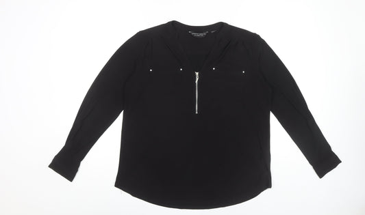 Womens UK Size 12 Dorothy Perkins Black  Blouse