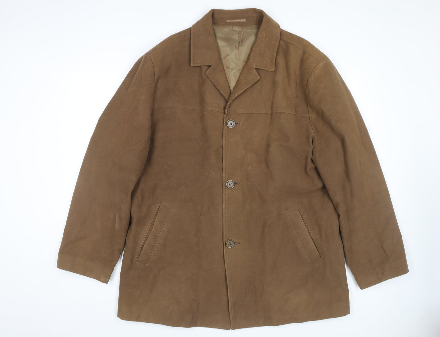Mens UK Size XL Butler and Webb Brown Overcoat