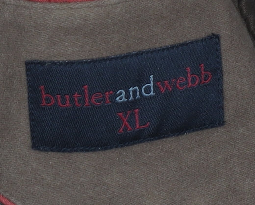 Mens UK Size XL Butler and Webb Brown Overcoat