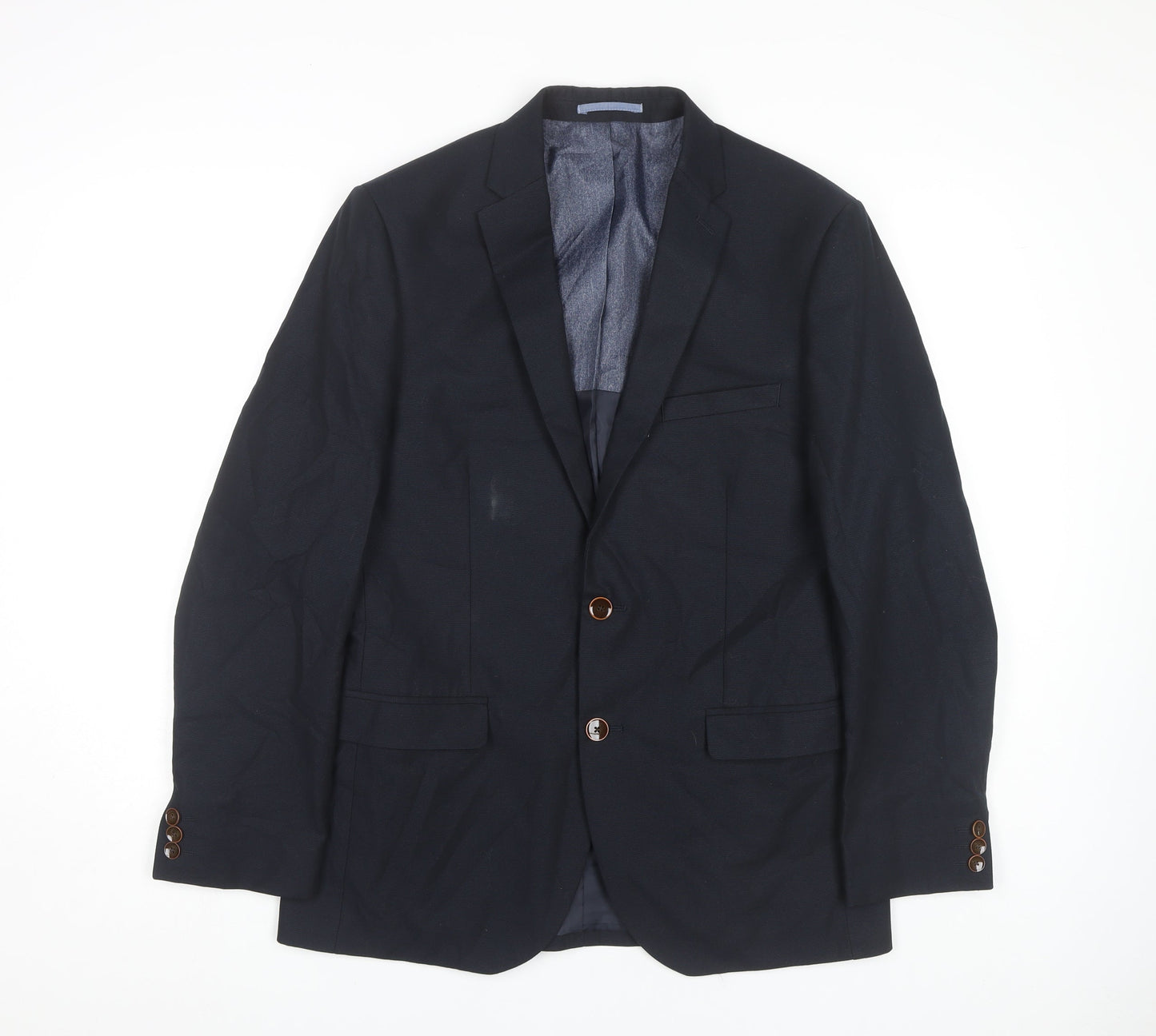 Mens UK Size 40 Marks and Spencer Regular Blue Suit Jacket