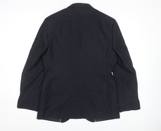 Mens UK Size 40 Marks and Spencer Regular Blue Suit Jacket