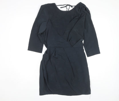 ASOS Women's Black Dress, Size 12, Scoop Neck