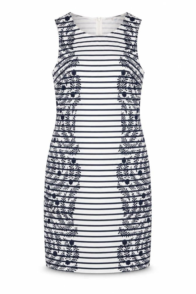 Boden Women's Multicoloured Striped Shift Dress Size 10
