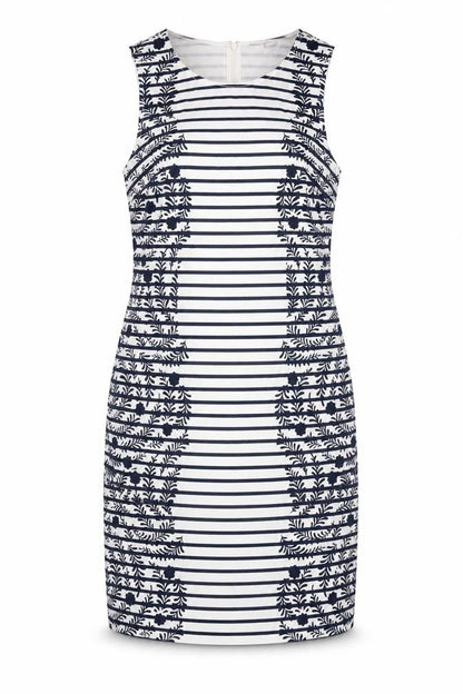 Boden Women's Multicoloured Striped Shift Dress Size 10