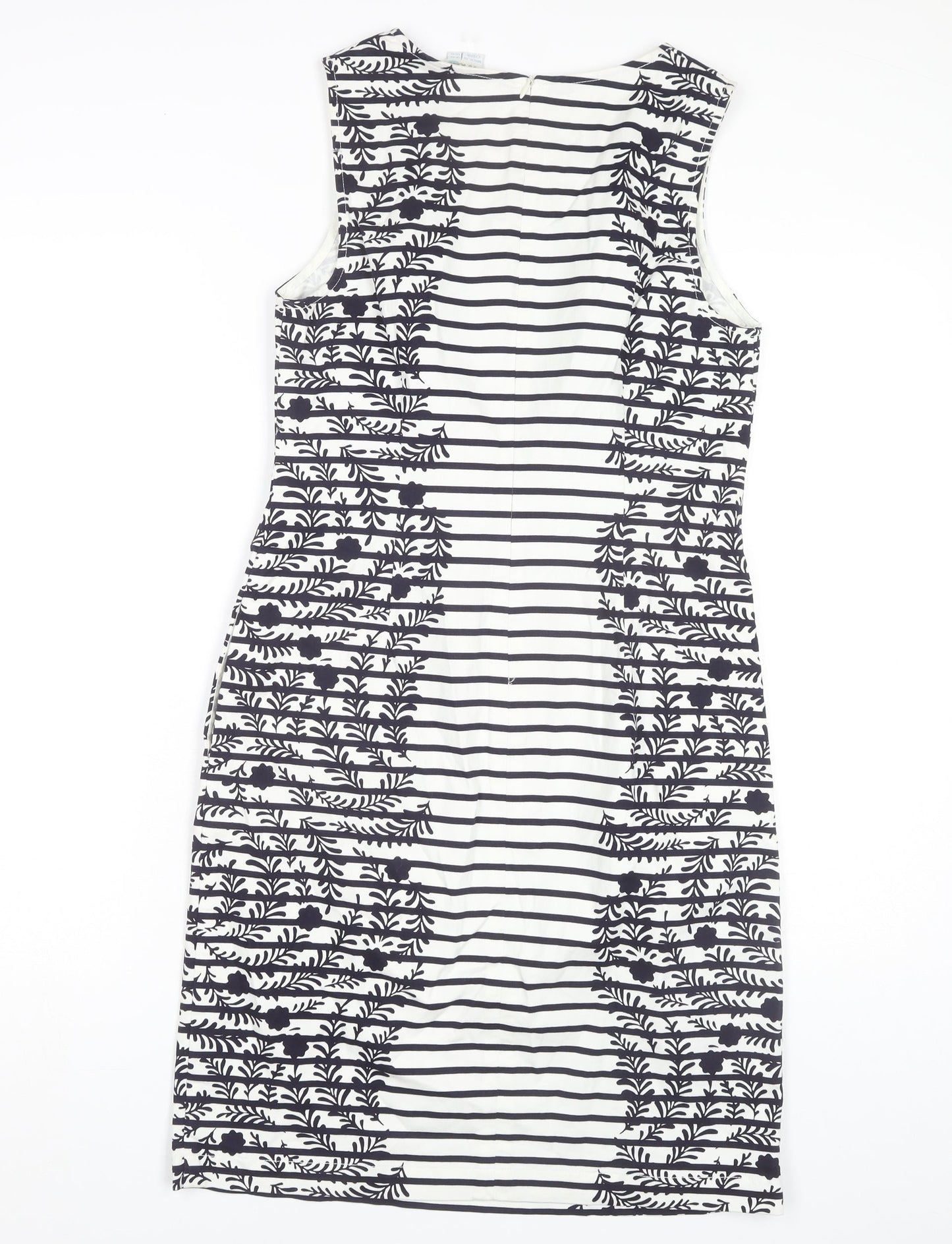 Boden Women's Multicoloured Striped Shift Dress Size 10
