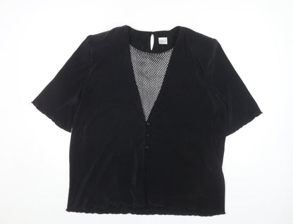 Womens UK Size 18 Canda Black  Blouse