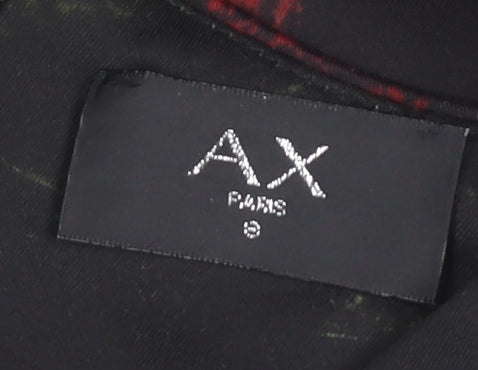 AX Paris Women's Black Floral Bodycon Dress Size 8