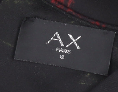 AX Paris Women's Black Floral Bodycon Dress Size 8