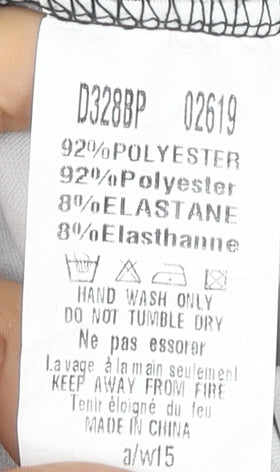 AX Paris Women's Black Floral Bodycon Dress Size 8