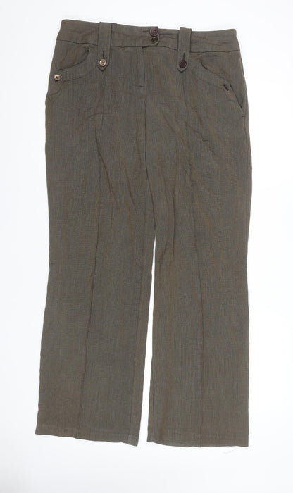 Womens UK Size 18 NEXT Regular Fit  Brown Trousers