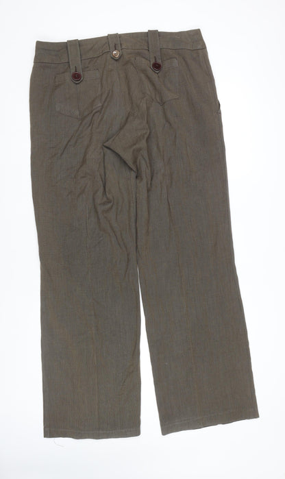 Womens UK Size 18 NEXT Regular Fit  Brown Trousers
