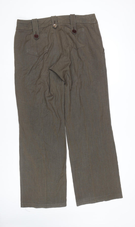 Womens UK Size 18 NEXT Regular Fit  Brown Trousers