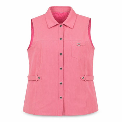 Womens UK Size 14 Oscar B. Pink Basic Blouse