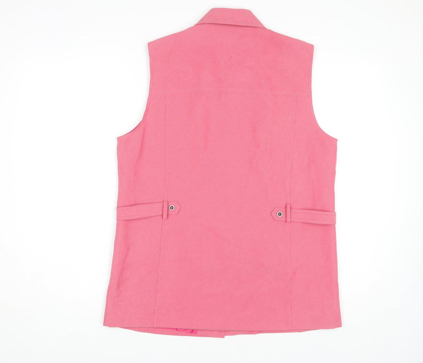 Oscar B. Women's Pink Sleeveless Collared Top Size 14