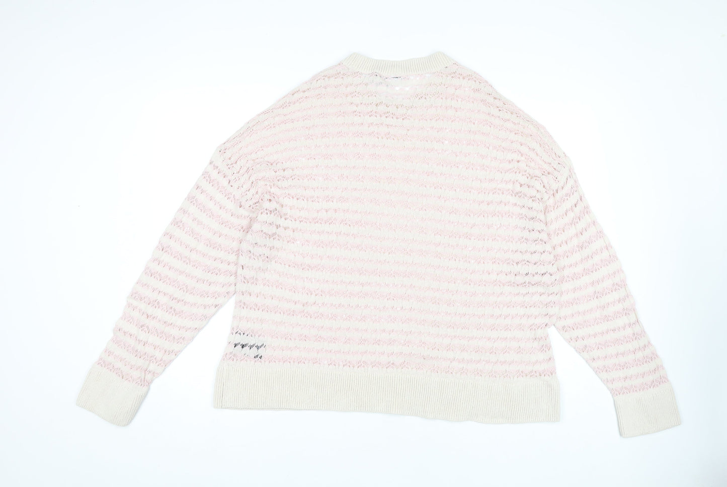 Womens UK Size L Weekday Pink Pullover Jumper