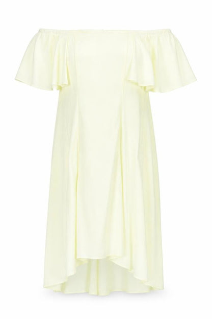 Coast Women's Yellow Off Shoulder Midi Dress
