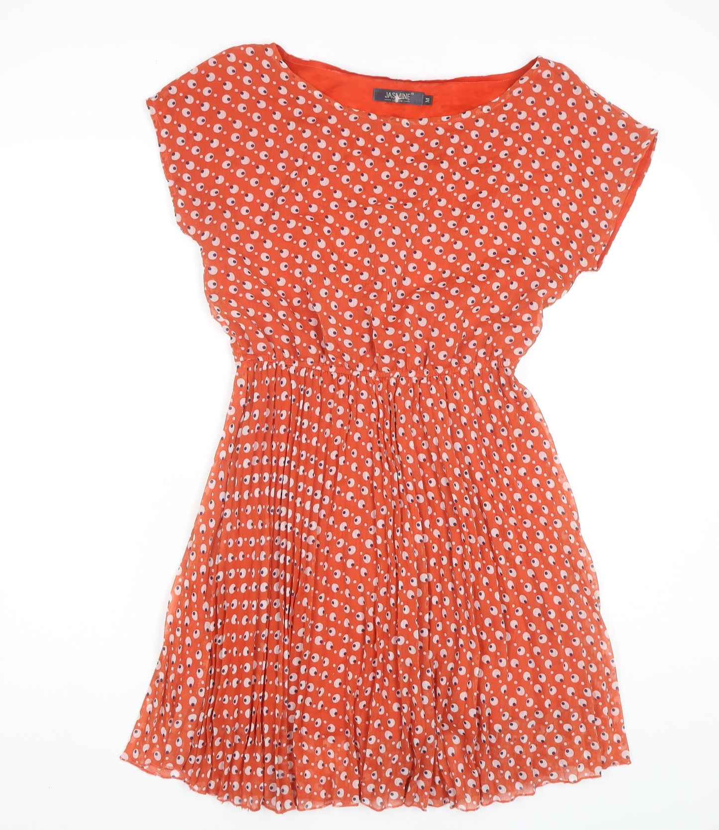 Jasmine London Red Polka Dot Shift Dress M Women's Casual