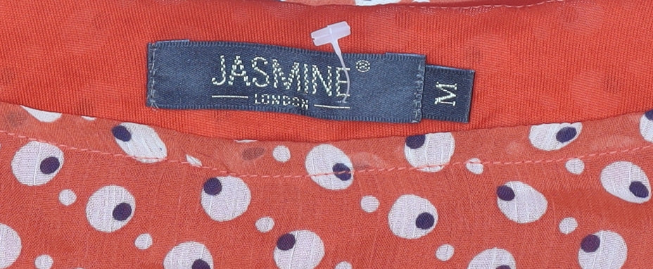 Jasmine London Red Polka Dot Shift Dress M Women's Casual