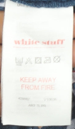 White Stuff Women's Blue Cropped Trousers, Size 10