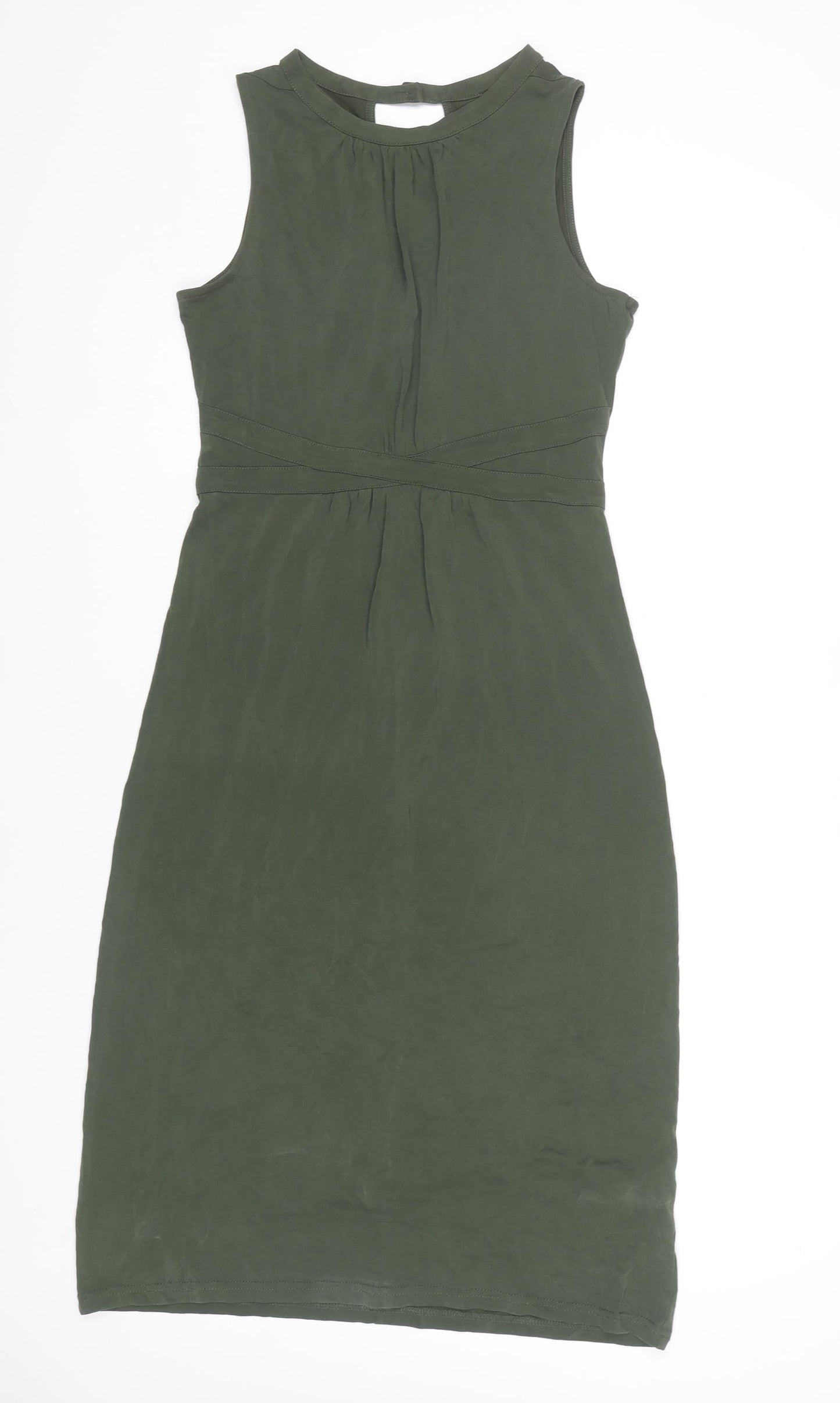 Oasis Women's Green Sheath Dress, Size S, Knee Length