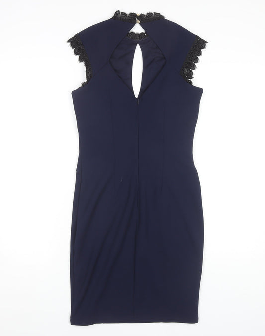 Lipsy London Women Blue Bodycon Dress, UK 10