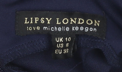 Lipsy London Women Blue Bodycon Dress, UK 10
