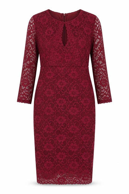 Jessica Wright Red Lace Bodycon Dress Size 10