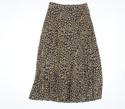 Marks and Spencer Women's Black Animal Print Skirt Size 8