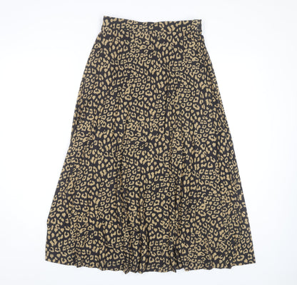 Marks and Spencer Women's Black Animal Print Skirt Size 8