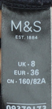 Womens UK Size 8 Marks and Spencer Black Cardigan Jumper
