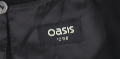 Oasis Women Black High Neck Dress Size 16