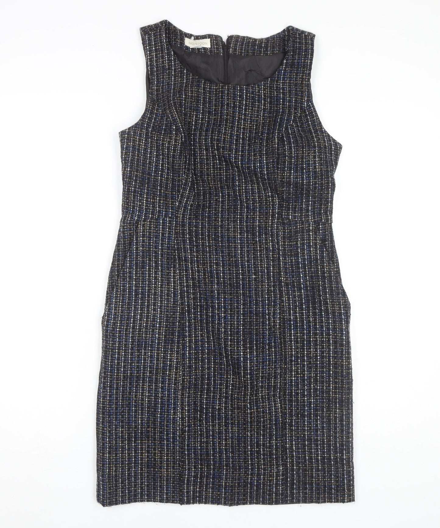 Monsoon Womens Blue Knee Length Pencil Dress Size 10